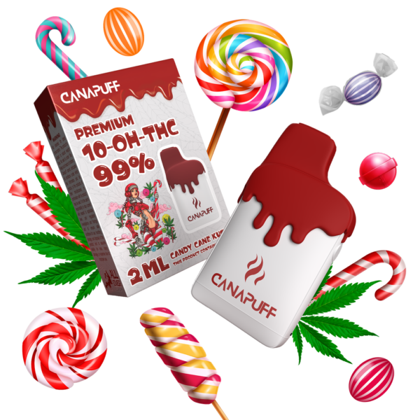 Candy Cane Kush 99% 10-OH-THC - Canapuff - One Use - 2ml