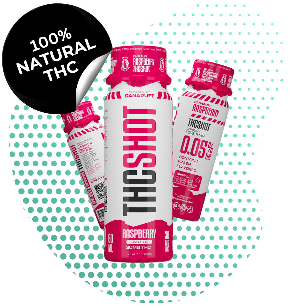 Canapuff THC SHOT - Raspberry 60ml